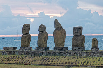 Rapa Nui – mysterious stone figures on Easter Island.