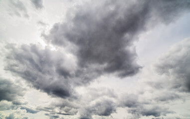 sky with dark grey clouds