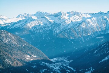 Obraz na płótnie Canvas Val di Sole Pejo 3000, Pejo Fonti ski resort, Stelvio National Park, Trentino, Italy
