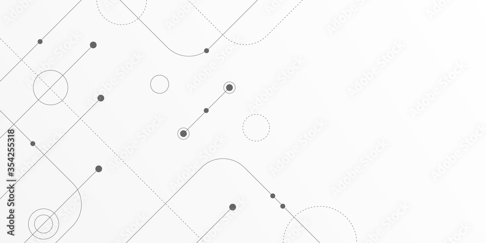 Poster Abstract connect lines and dots.Technology graphic Networkbackground.