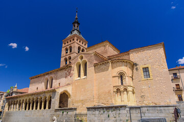 Fototapeta na wymiar San Martin Church in Segovia, Spain