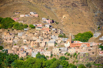 Imlil is a small village in the high Atlas Mountains of Morocco. It is 1,800 metres (5,900 ft) above sea level. It is close to the mountain Jebel Toubkal, the highest peak in Northern Africa.