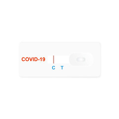 Negative test COVID-19. Stock vector