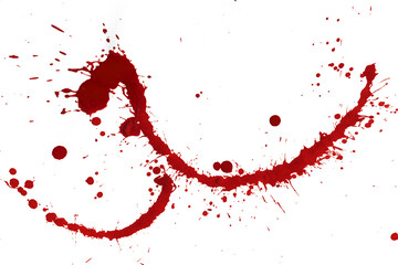 Dried red color that is looking like blood on white, easy so use for your project.