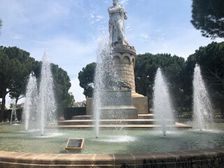 fuente y escalinata del batallador