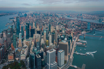 New York skyline in Manhattan