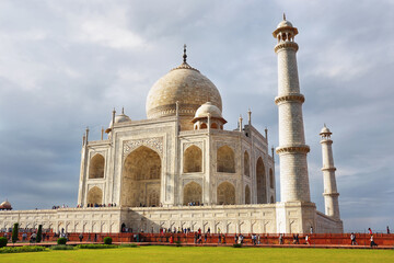 White marble Taj Mahal in India, Agra, Uttar Pradesh