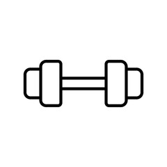 Barbell line icon