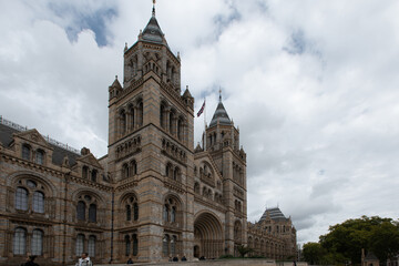 Naklejka premium London, united kingdom, 09/27/2019. Natural History Museum, is one of the most favorite museum for families in London