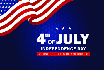 4th of July Independence day background. Perfect for invitations or announcements.