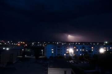 Fototapeta premium thunder in the village 6