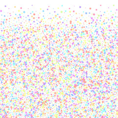 Festive confetti. Celebration stars. Colorful star