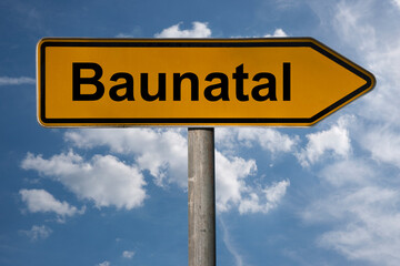 Obraz premium Wegweiser Baunatal