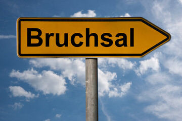 Obraz premium Wegweiser Bruchsal