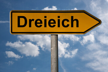 Obraz premium Wegweiser Dreieich