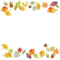 秋のモチーフ　紅葉　イラスト