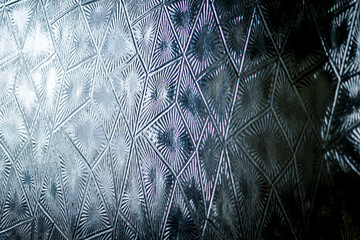 texture glass. clear glass with a pattern