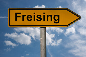 Obraz premium Wegweiser Freising