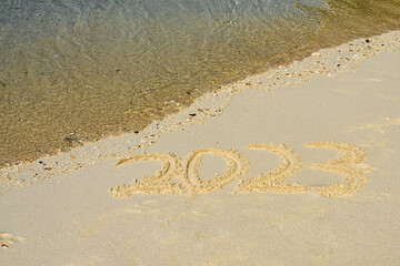 The year 2023 in the sand