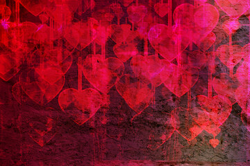 Heart on Grange background