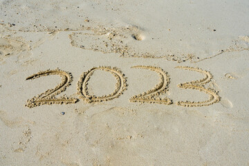 The year 2023 in the sand