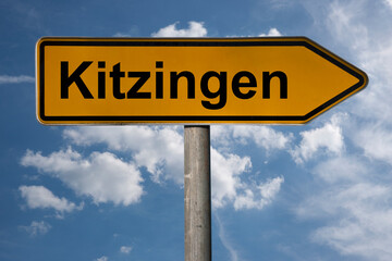 Fototapeta premium Wegweiser Kitzingen