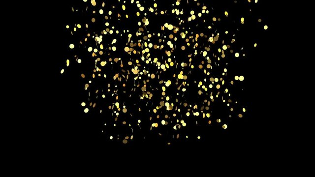 Gift box / confetti /CG / mask / black