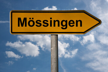 Obraz premium Wegweiser Mössingen