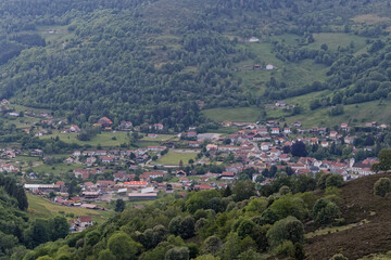 Fototapeta na wymiar Village de Bussang dans les Vosges