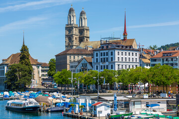 Obraz premium Grossmünster Zürich