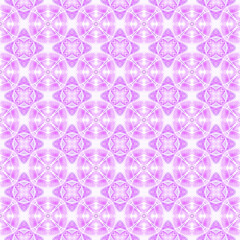 Hand drawn tropical seamless border.  Purple 