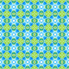Chevron watercolor pattern. Green Actual boho 
