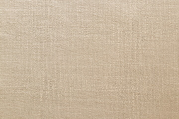 Naklejka na ściany i meble Brown linen fabric cloth texture background, seamless pattern of natural textile.