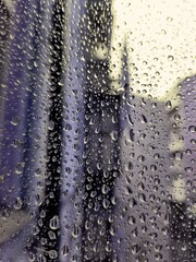 water drops on the window