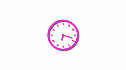3d pink clock icon,counting down 3d clock icon,clock animation icon