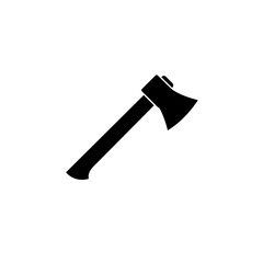 Axe icon, logo isolated on white background