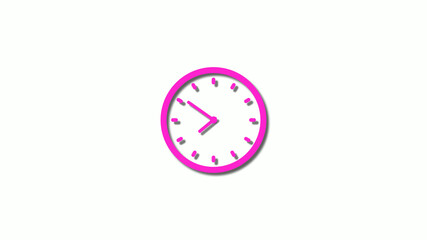 3d pink clock icon,counting down 3d clock icon,clock animation icon