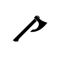 Axe icon, logo isolated on white background