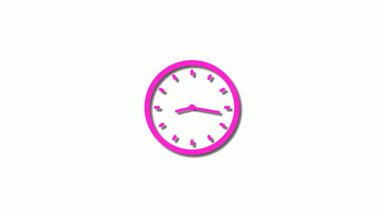 3d pink clock icon,counting down 3d clock icon,clock animation icon