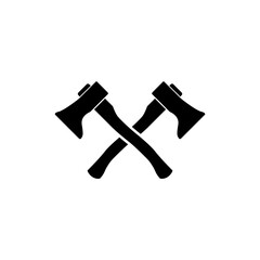 Axe icon, logo isolated on white background