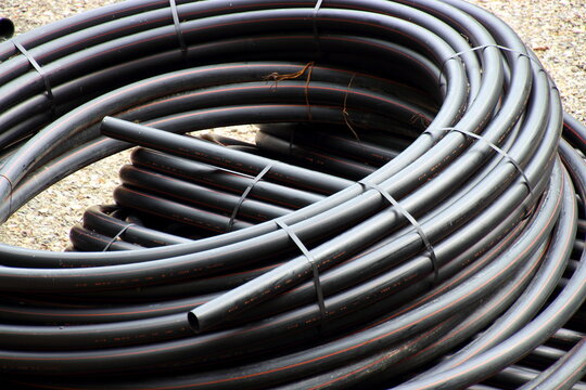 Civil engineering - black hoses to build 