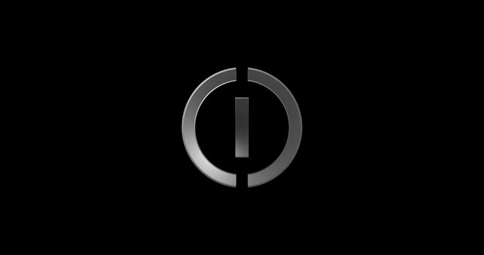 I letter logo with circle shape for business and company logo design 4k footage video
