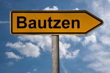 Fototapeta premium Wegweiser Bautzen