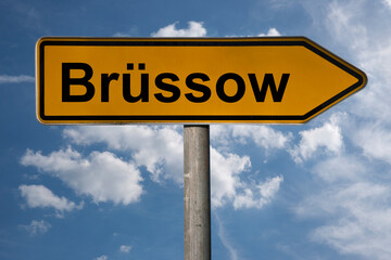 Obraz premium Wegweiser Brüssow