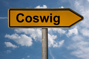Obraz premium Wegweiser Coswig