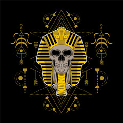 skull of the sacred king of geometry from egypt
