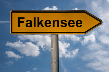 Obraz premium Wegweiser Falkensee