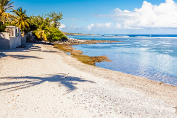Fototapeta premium beach and sea, Saint-Leu, Reunion island 