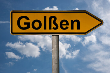 Obraz premium Wegweiser Golßen