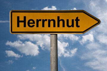 Obraz premium Wegweiser Herrnhut